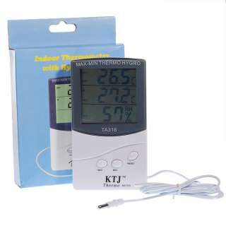   LCD Indoor Room Outdoor Humidity Hygrometer Thermometer Meter  