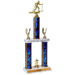  Quick Ship Cross Country Skiing Trophies   Two Tier Arts 
