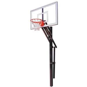   Ground Basketball Hoop with 60 Inch Glass Backboard