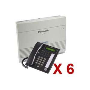 Panasonic KX TA824 & 6 KX T7731 (Black or White Phone) (KX TA824, KX 