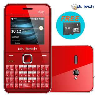 SVP Unlocked Dr.Tech IP88 DualSim Qwerty Keypad QuadBand GSM Camera 