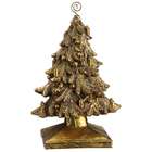   Floral Christmas Tree Place Card Holder (antique Gold) 8 Ant Gld