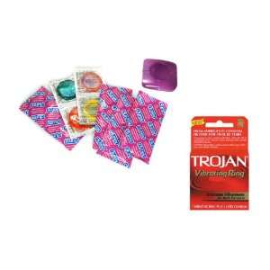 Durex Rainbow Premium Latex Condoms Lubricated 12 condoms with Travel 