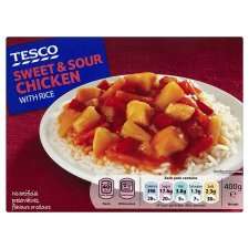 Tesco Sweet And Sour Chicken 400G   Groceries   Tesco Groceries