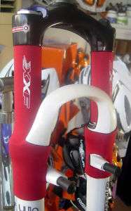 XXF FRONT Suspension FORK Boots Tube Protector RED  