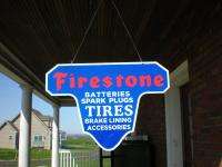 Big 29x 20 Firestone Tires Double Sided Replica Old Style Sign Like 