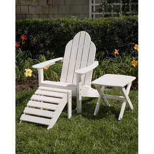 Great American Woodies Lifestyle Poly Resin Flat Back Adirondack Chair 