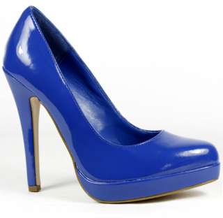 Dark Blue High Heel Platform Pump Women Shoes 7 us  