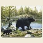 Highland Graphics, Inc. Keeping Watch Black Bears Tempered Glass 