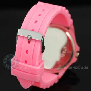 Fruity Color Silicone Band Men Lady Jelly Sport Watch  