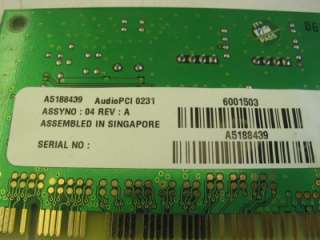 5x Gateway Sound Blaster PCI Audio Card CT5806 6001503  