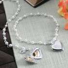   Favors Personalized Pearl Bracelet with Locket Charm By Cathy Concepts