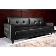 DHP Rome Sofa Bed Black 