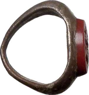100BC Ancient Roman / Greek Silver Ring APOLLO DOLPHIN  