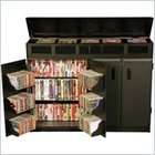 4D Concepts Slim Wicker and Metal CD/DVD Storage Stand