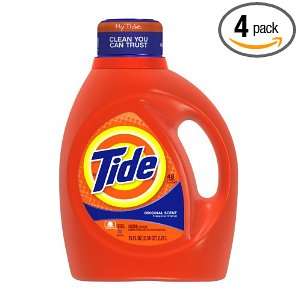Tide Original Scent with Actilift, 75 Ounce (Pack of 4)
