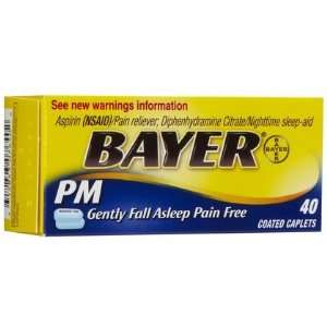  Bayer PM Caplets 40 ct. (Quantity of 5) Health & Personal 