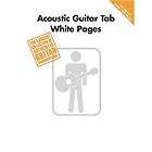 GUITAR TAB WHITE PAGES   PLAY ALONG MUSIC BOOK/CD TAB