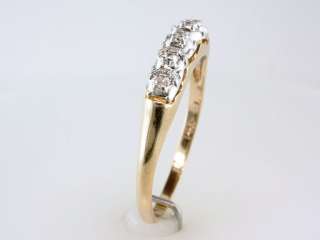   Genuine Diamond 14K Yellow Gold Engagement Wedding Ring Jewelry  