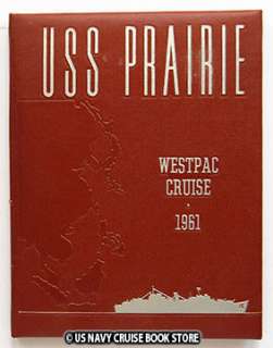 USS PRAIRIE AD 15 WESTPAC CRUISE BOOK 1961  