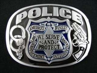 Americas Finest Law Enforcement Police Belt Buckle New  