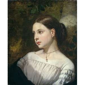   painting name Portrait of a Girl, By Couture Thomas 