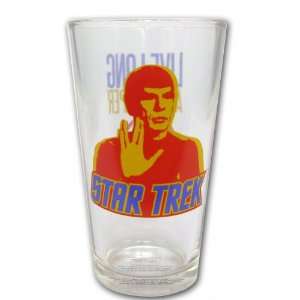  Star Trek Live Long and Prosper Pint Glass Everything 