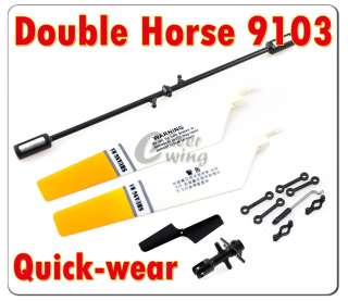 Double Horse 9103 Helicopter Spare Part Main Tail Blade + Buckle 9103 