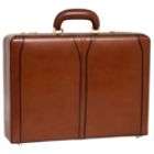 McKlein® TURNER 80484 (Brown) Leather Expandable Attache Case