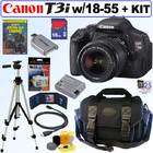 Canon EOS Rebel T3I 18MP DSLR Camera & 18 55 IS II Lens 16GB DLX Kit