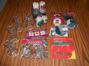 large lot NEW CHRISTMAS TINY LIGHTS CANDLE HOLDERS HOOK  