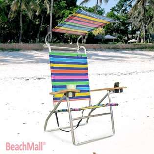Copa Sports Deluxe 4 position Aluminum Beach Chair w/ Canopy at 