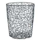 cd storage tower metal wire solid wood materials matte black with 