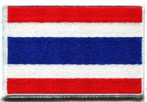 Flag of Thailand Thai applique iron on patch med S 106  