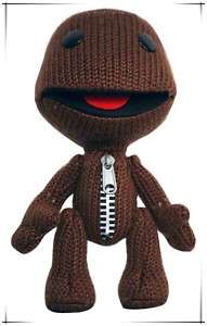 Little Big Planet Sackboy brown knitted Plush Toy  