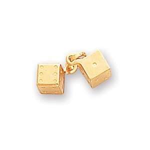  14k Dice Charm Jewelry