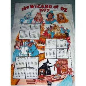  The Wizard of Oz 1977 Linen Calendar 