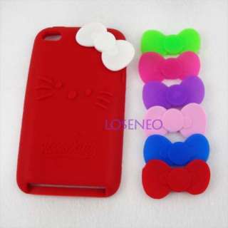 Hello Kitty Silicone Case Cover iPod Touch 4 4G Red  