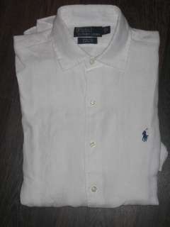 Mens Ralph Lauren 100% Linen shirt SM,MED,LRG,XL,XXL  