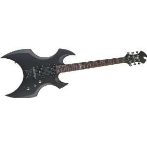  Esp Ltd Ax 50 Electric Guitar Black Satin Chrome Hardware 