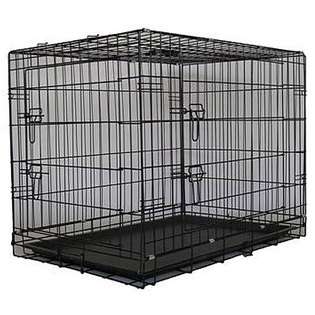   GoPetClub 42 inch 2 door Dog Pet Folding Crate Cage House 