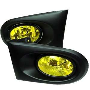   02 04 Acura RSX Yellow Fog Lights with Wiring & Switch Kit Automotive