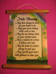 Irish Blessing   Wall Scroll   Sku# 627  