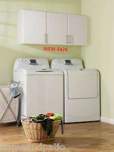 New 54W Laundry Storage Pantry Triple Wall Cabinet  