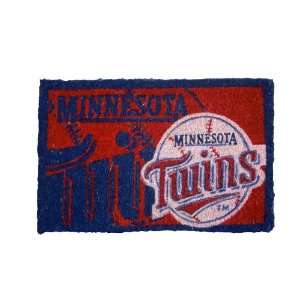  18x30Welcome Mat Bleached Minnesota Twins Everything 