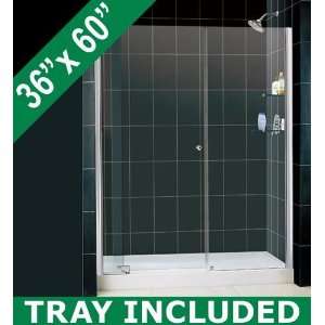 DreamLine DL 6426L 01CL Allure 54 x 61 Clear Glass Door with 36 x 60 