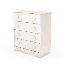 South Shore 4 Drawer Dresser   White   South Shore Furniture   Babies 