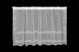 Heritage Lace Sheer Divine Tier 60 x 36 Ecru/Flax/White  