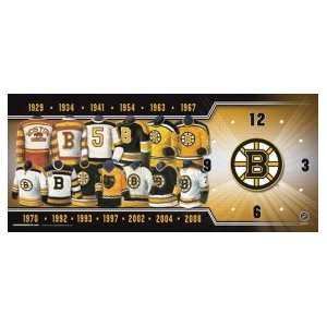  Boston Bruins Uniform History Clock