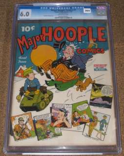 Major Hoople Comics 1 in CGC 6.0 condition. Published by Nedor 